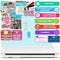 Silhouette Cameo 4 PRO - 24" w/ 38 Sheets Oracal Vinyl, HTV, Pens, Guides